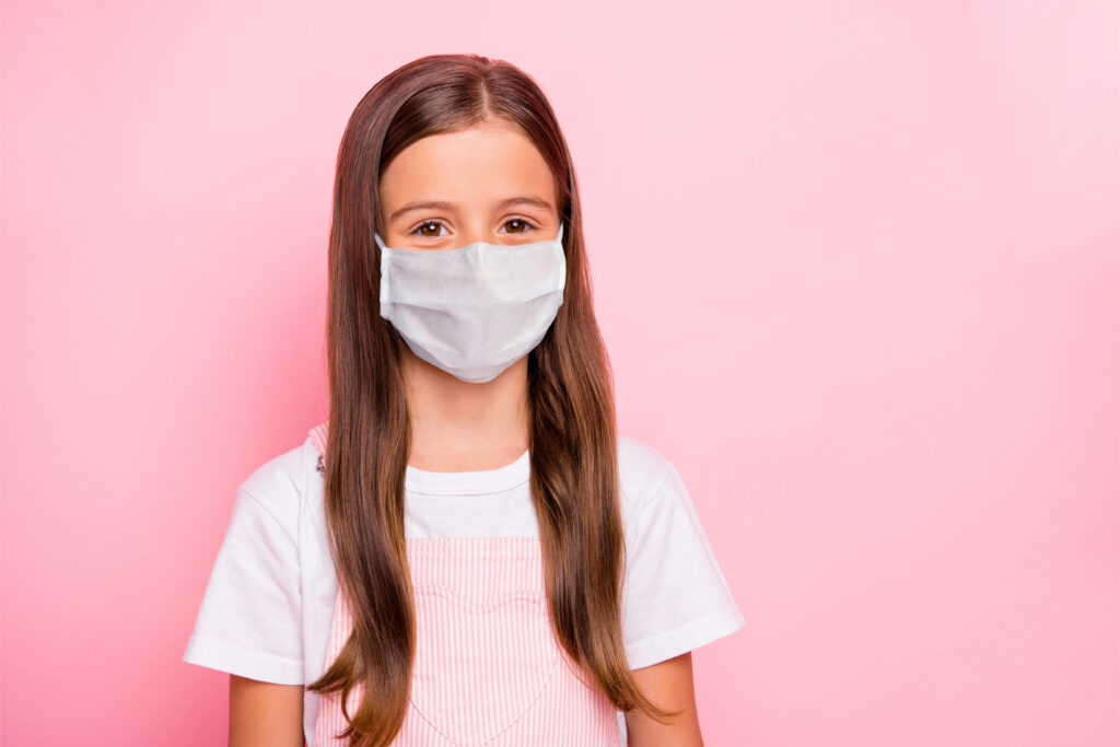 Young Girl Wearing Mask